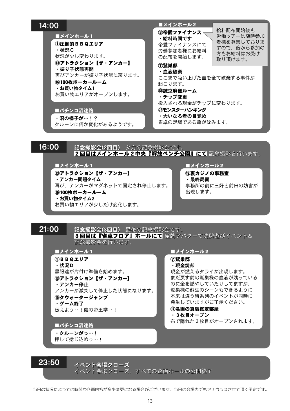 タイムスケジュール2